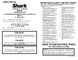 Предварительный просмотр 3 страницы Shark UV204 Use And Care Instructions Manual