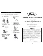 Предварительный просмотр 20 страницы Shark UV210CN Owner'S Manual