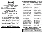 Предварительный просмотр 12 страницы Shark V1055 Owner'S Manual