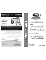 Preview for 1 page of Shark V1950Q User Manual