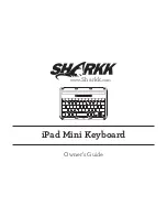 Sharkk iPad Mini Keyboard Owner'S Manual preview