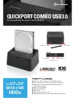 Sharkoon QUICKPORT COMBO USB3.0 Specifications preview