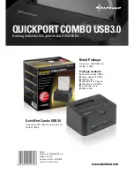 Preview for 2 page of Sharkoon QUICKPORT COMBO USB3.0 Specifications