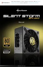 Sharkoon SilentStorm SFX 500 Gold Manual preview