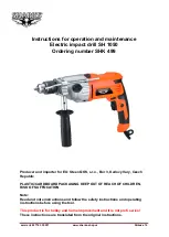 Preview for 19 page of SHARKS SH 1050 Instruction For Operation And Maintenance