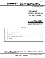 Sharp 00ZFO3MKCUSME Service Manual preview