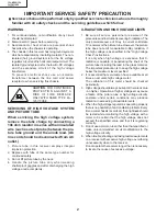 Предварительный просмотр 2 страницы Sharp 13L-M100/150 Service Manual