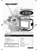 Sharp 13L-M100B Operation Manual preview