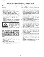 Предварительный просмотр 2 страницы Sharp 13VT-CL10 Service Manual