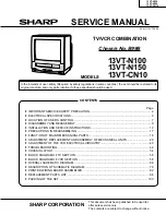 Sharp 13VT-CN10 Service Manual предпросмотр