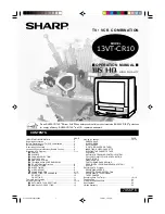 Sharp 13VT-CR10 Operation Manual preview