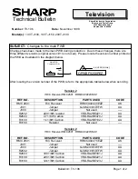 Sharp 13VT-J100 Technical Bulletin preview