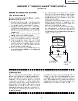 Предварительный просмотр 3 страницы Sharp 13VT-N200 Service Manual