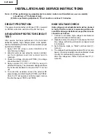 Preview for 12 page of Sharp 13VT-N200 Service Manual