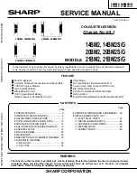 Sharp 14BM2 Service Manual preview