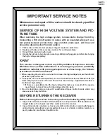 Preview for 3 page of Sharp 14GT15 Service Manual