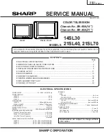 Sharp 14SL30 Service Manual preview