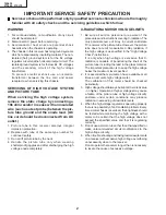 Preview for 2 page of Sharp 14SL30 Service Manual