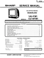 Предварительный просмотр 1 страницы Sharp 14U-FM1 Service Manual