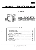 Предварительный просмотр 1 страницы Sharp 14VT10X1 Service Manual