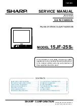 Sharp 15JF-25S Service Manual предпросмотр