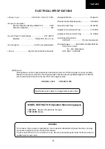 Предварительный просмотр 2 страницы Sharp 15JF-25S Service Manual