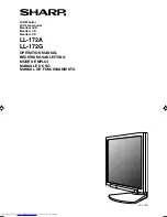 Предварительный просмотр 1 страницы Sharp 172A-W - 17" LCD Monitor Operation Manual