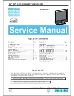 Предварительный просмотр 1 страницы Sharp 190TW8FB Service Manual