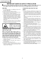 Предварительный просмотр 2 страницы Sharp 19J-CJ19M10 Service Manual