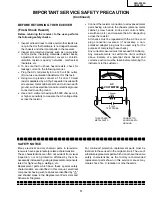 Предварительный просмотр 3 страницы Sharp 19N-M100 Service Manual