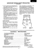 Предварительный просмотр 3 страницы Sharp 19SV111 Service Manual