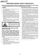 Предварительный просмотр 2 страницы Sharp 19U-M100 Service Manual