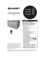 Preview for 1 page of Sharp 2020215A0343 Installation And Operation Manual