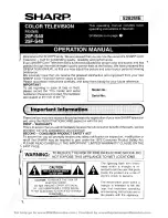 Preview for 1 page of Sharp 20F-S40 Operation Manual