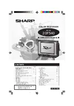 Предварительный просмотр 1 страницы Sharp 20F540 L Operation Manual