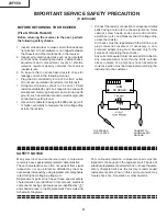 Предварительный просмотр 3 страницы Sharp 20F550 Service Manual