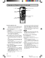 Предварительный просмотр 48 страницы Sharp 20F630 Operation Manual