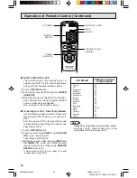 Предварительный просмотр 50 страницы Sharp 20F630 Operation Manual