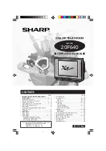 Preview for 1 page of Sharp 20F640 XFlat Operation Manual