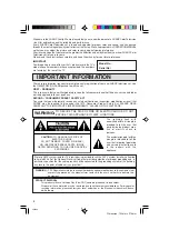 Preview for 2 page of Sharp 20F640 XFlat Operation Manual