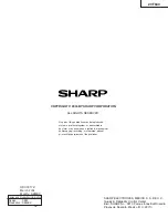 Preview for 36 page of Sharp 20F640 XFlat Service Manual