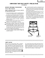 Preview for 3 page of Sharp 20MR10 Service Manual