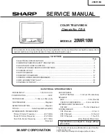 Sharp 20MR10M Service Manual preview