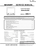 Sharp 20MU11 Service Manual preview