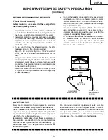 Предварительный просмотр 3 страницы Sharp 20PL84 Service Manual