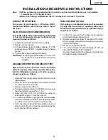 Предварительный просмотр 5 страницы Sharp 20PL84 Service Manual