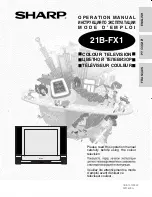 Sharp 21B-FX1 Operation Manual предпросмотр