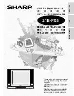 Предварительный просмотр 1 страницы Sharp 21B-FX5 Operation Manual