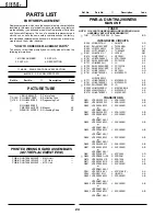 Sharp 21C-FH100T Parts List preview