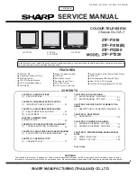 Предварительный просмотр 1 страницы Sharp 21F-PA18 Service Manual